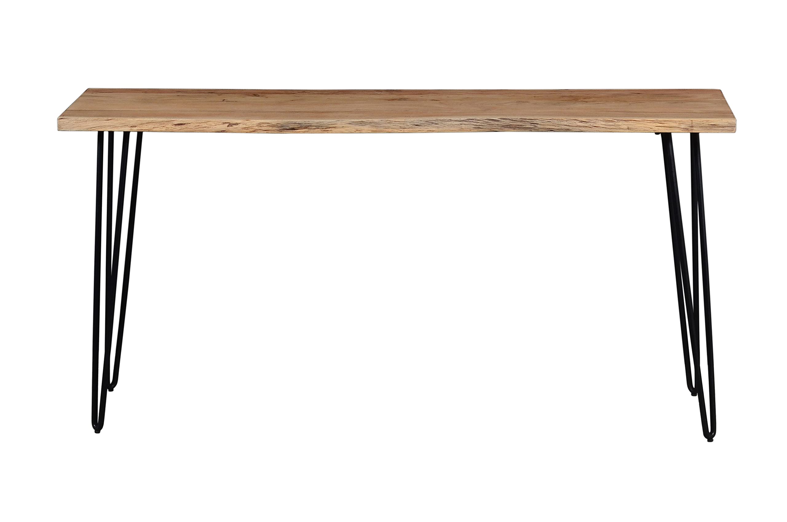 Jofran Nature's Edge 72" Solid Wood Modern Live Edge Sofa Counter Height Dining Table, Natural