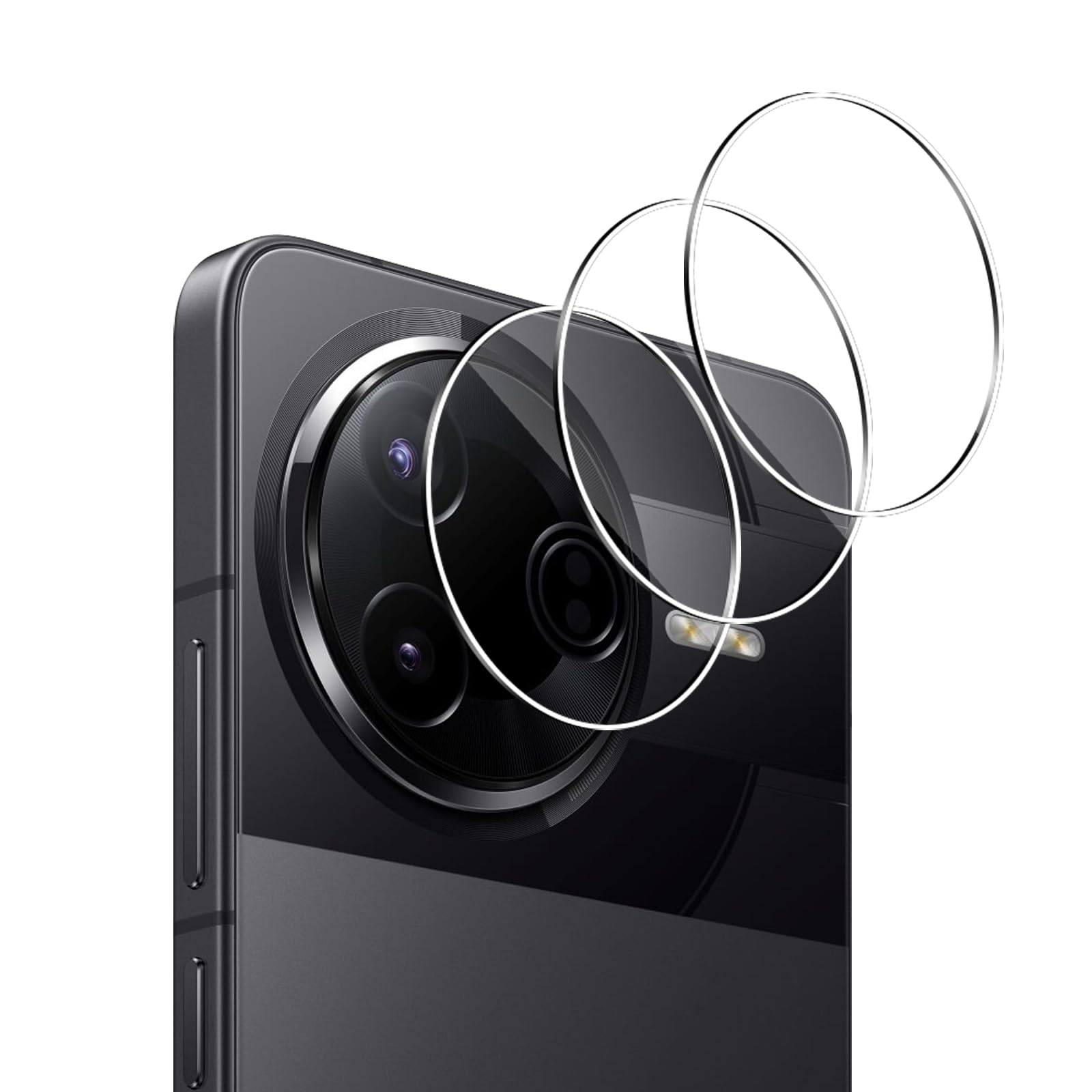 Vanrain Kameraschutz für Panzerglas für Xiaomi POCO F7 Pro/F7 Ultra, 3 Stück 9H Härte Kamera Schutzglas Ultra-klar Kratzfest Kamera Schutz, Transparent