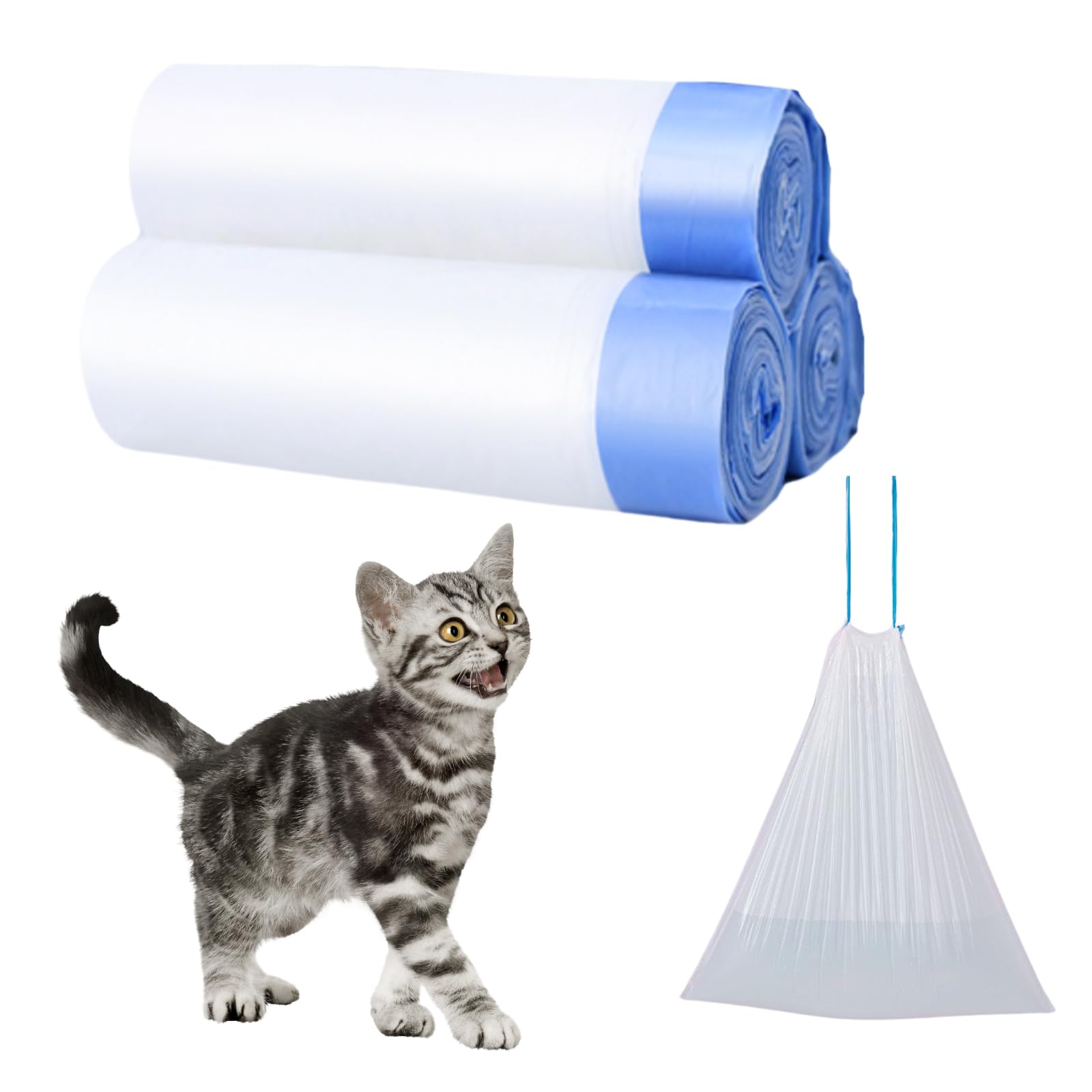 PETKIT 自動猫用トイレ （ゴミ袋オマケでつけます） Amazon.co.jp: [KOREWA] 【PETKIT対応】猫トイレ用ゴミ袋 60枚入（20枚