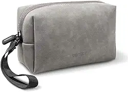 Bolsa organizadora de acessórios eletrônicos UGREEN, estojo de armazenamento de couro para fones de ouvido com fio, fone de ouvido, cabo USB, celulares, carregador, acessórios digitais de PC