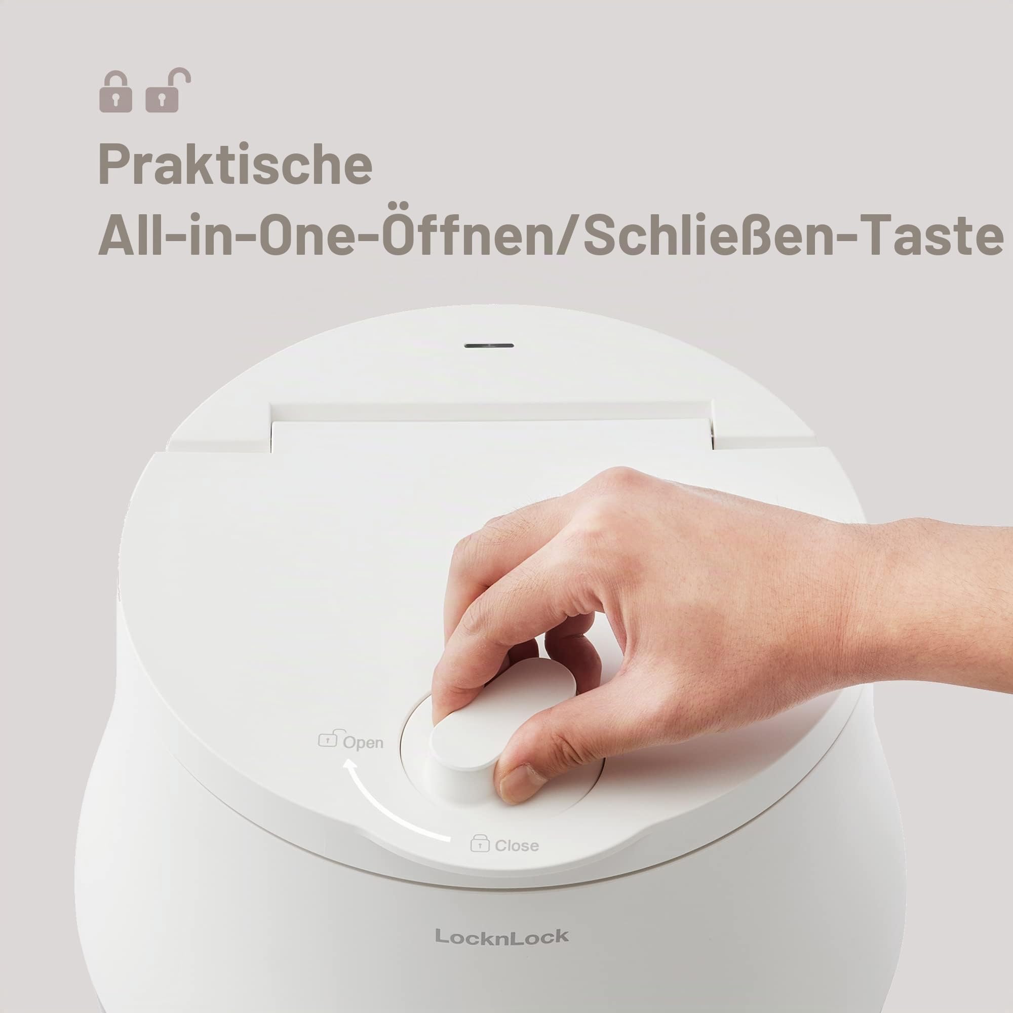 LocknLock Vakuumbehälter optimiert für die Aufbewahrung von getrockneten Lebensmitteln, 10 kg, 13,35 Liter, 56,4 Tassen