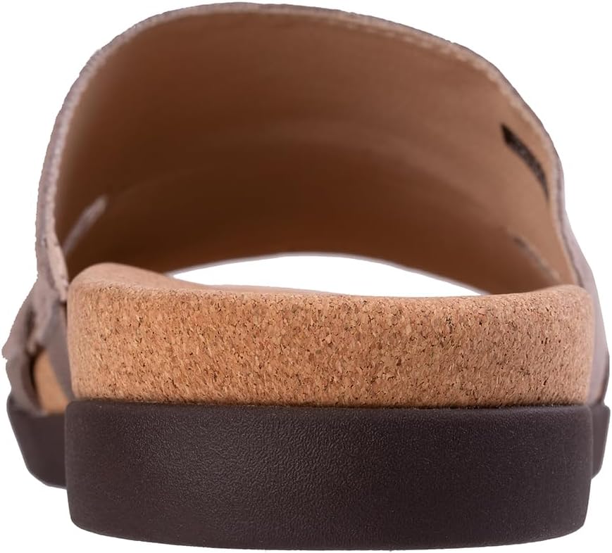 REVITALIGN Women's Lucy Stud Slide Sandal, Fossil, 8 Wide