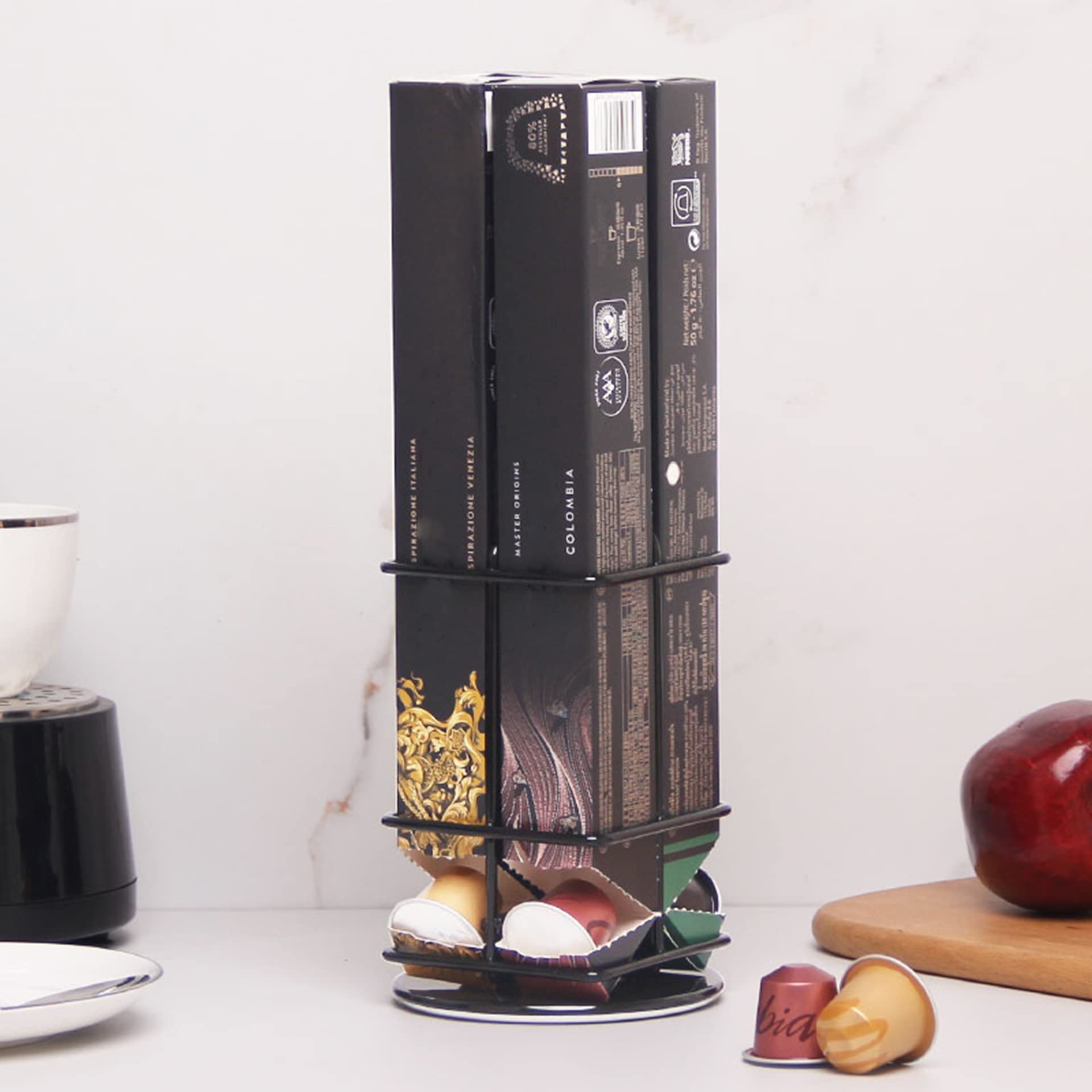 Amazon.co.jp: コーヒーカプセルホルダー 回転 ラック カプセル