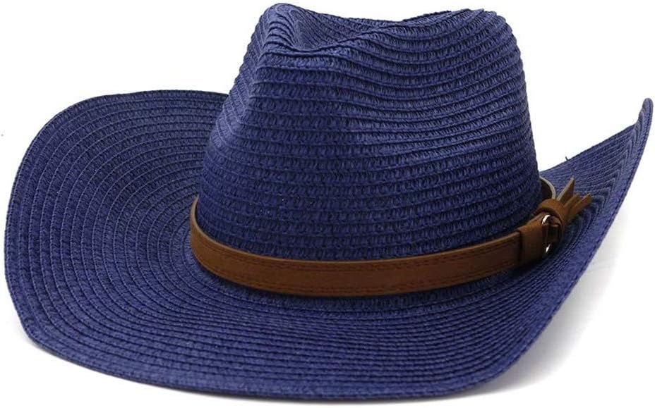 Straw Hat Performance Cosplay Accessories Hat Summer Sun Hat Wide Brim Sun Hat Beach Hats for Women (Navy, One Size)