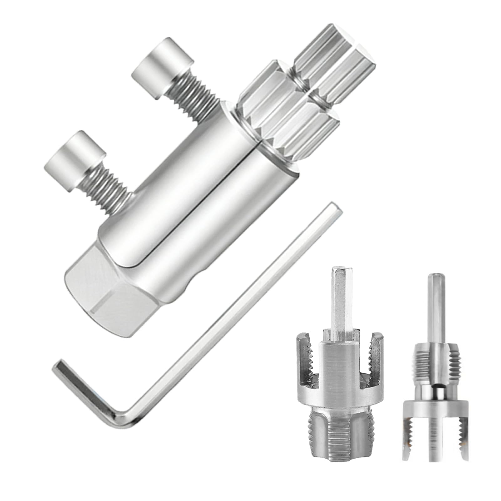 Extractor de Tornillos Kit, Extractor de Tornillos Rotos para Extraer Tornillos Dañados, Ajustable Extractor de Tornillos Dañados para 1/4 y 1/6, Fácil de Transportar Extractor Tornillos 3 Piezas