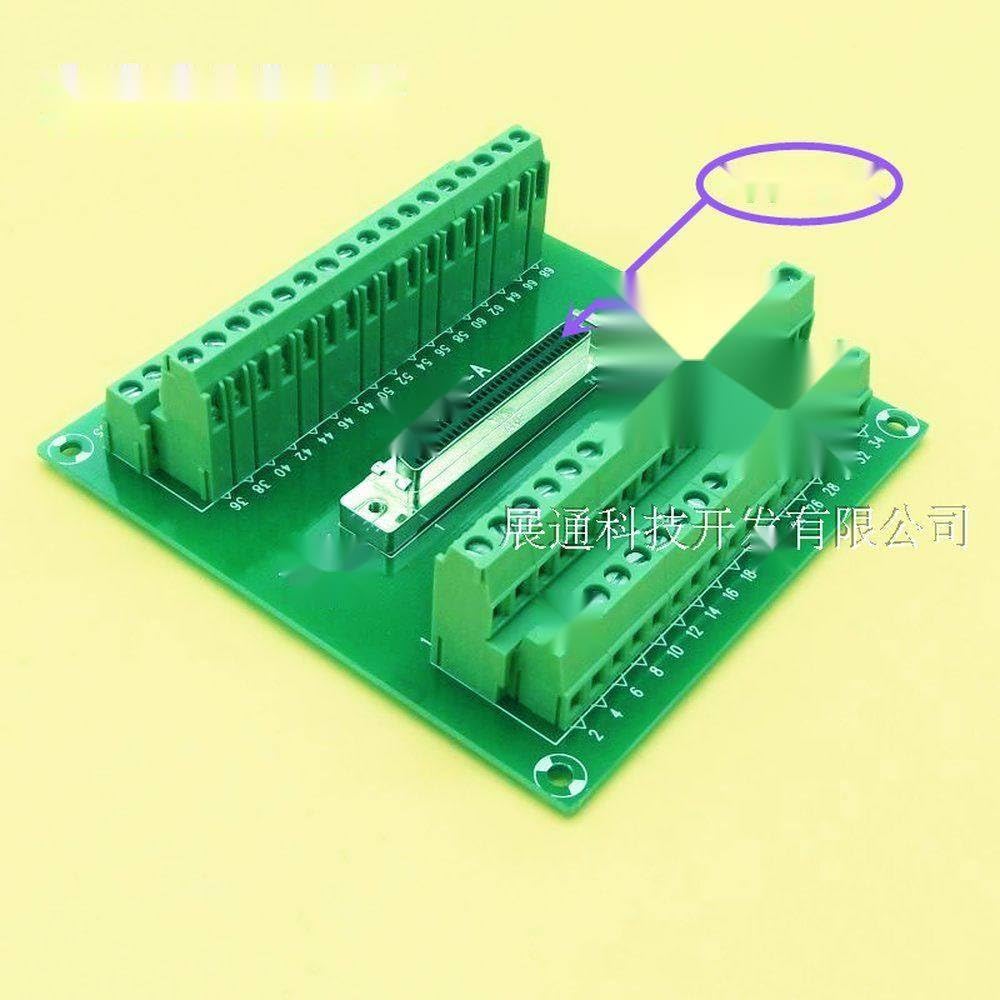 Bloc de jonction universel SCSI 68 SCSI68 Interface DB68 pour servo PLC Montage sur rail DIN