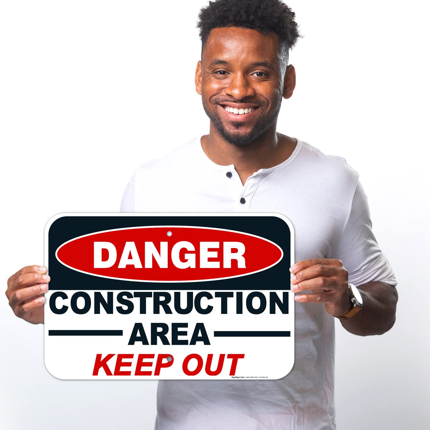 Danger Construction Area Sign, Keep Out — Amazon image 9