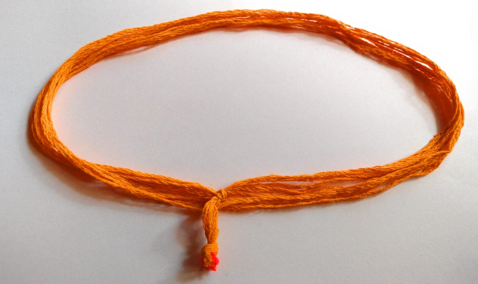 Jyokrish Handmade adjustbale Orange Thread Kmarband for Men boys |long life |Adult| Pack of 1|lucky protection| Free size| Pure cotton