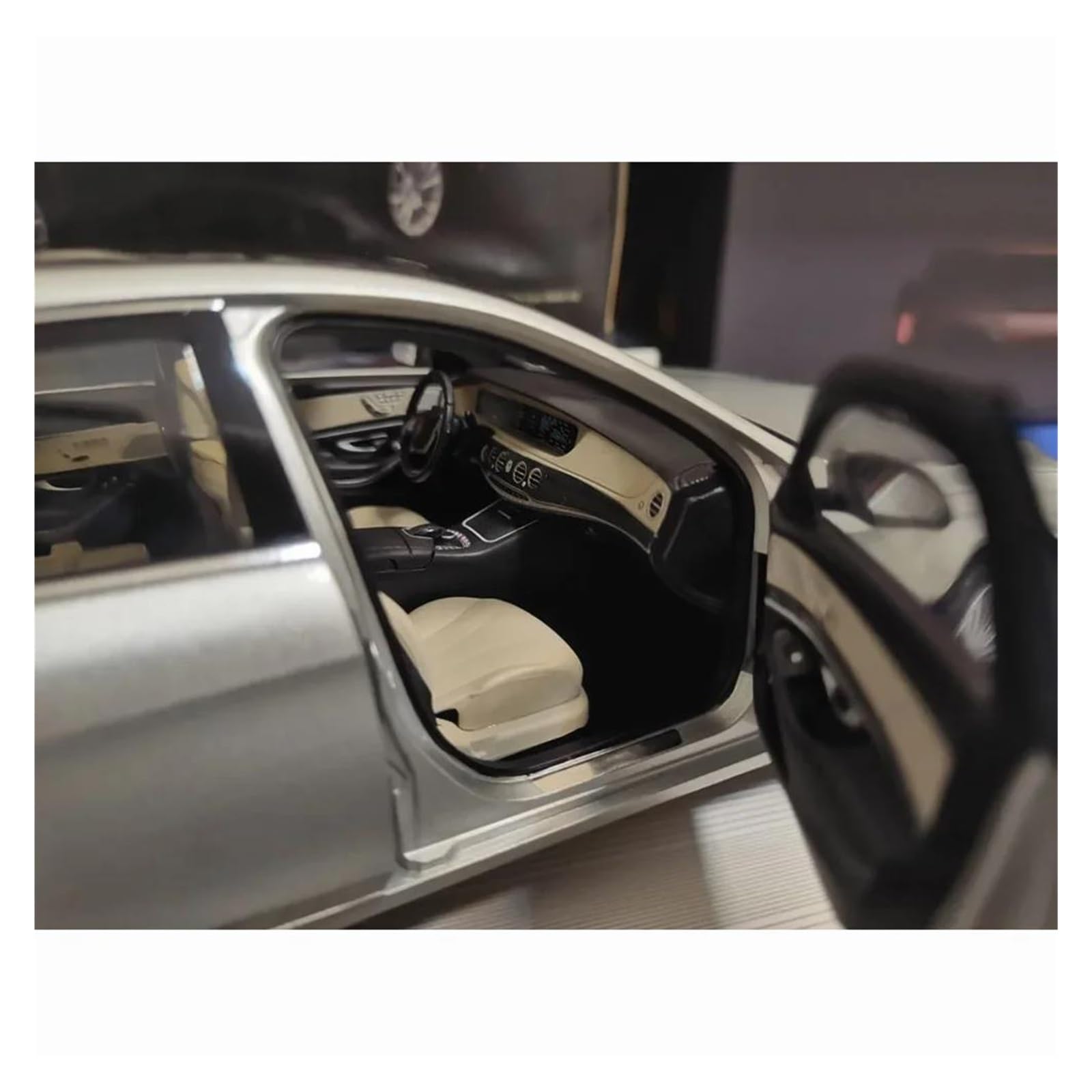 Metallo Scala Replica Simulazione Auto Lega Lusso Mercedes Classe S W222 Modello Scala 1 18 Ornamenti Metallo Per Collezione Modelli Hobby Veicoli Giochi Set