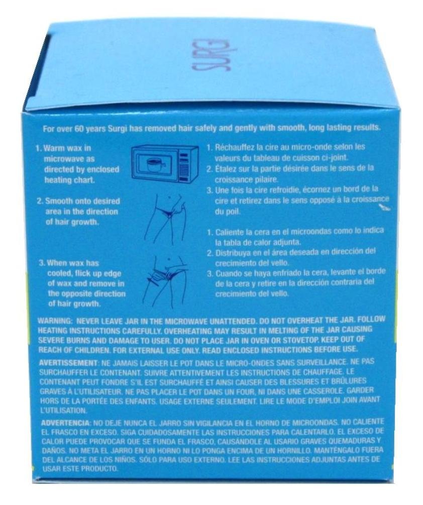 Surgiwax Brazilian Hard Wax Kit for Private Parts, 4 oz, 6 Pack