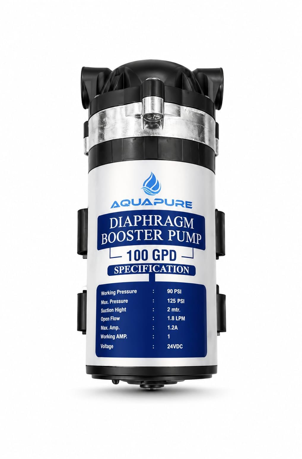 Pure V 100 GPD RO Booster Pump 24V DC High Pressure Water Pump for RO Water Purifier | Silent Operation | 1.5 LPM Flow | 140 PSI Pressure | Durable Armature 36mm | Home & Commercial Use-image-43
