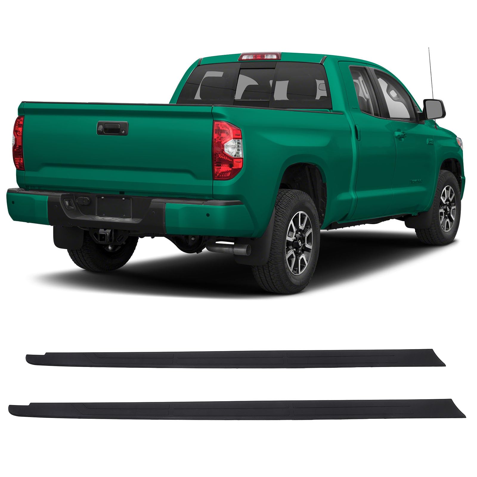 SCITOO Truck Bed Rail Caps Fits for 2014-2020 for Toyota Tundra ABS Matte Black Truck Bed Side Rail Protector