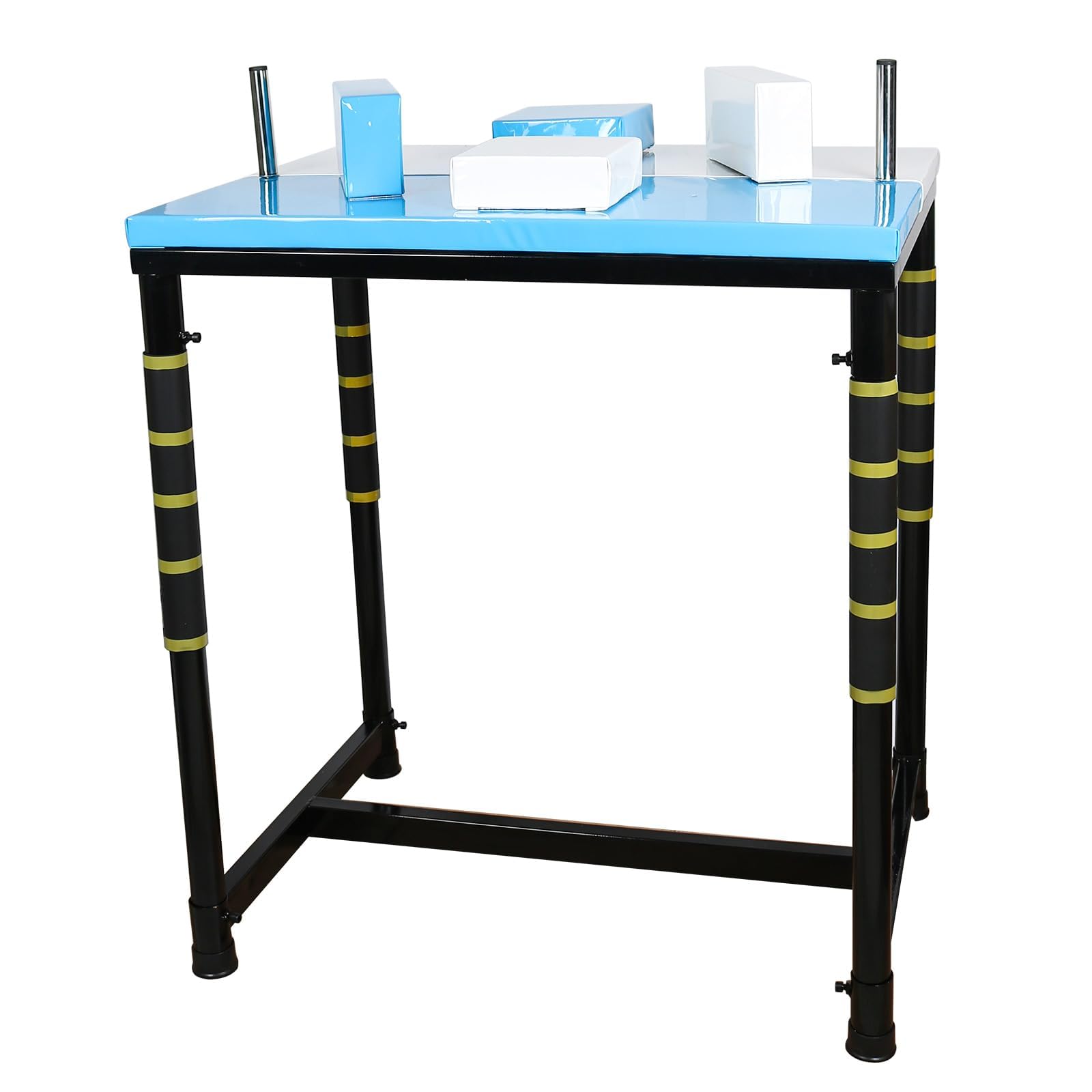 Sponsored Ad - INNOLIFE Arm Wrestling Battle Table with Wrist Rope, Arm Strength Training Equipment Competition Training Arm Wrestling Table for Use in Home Gym, Blue