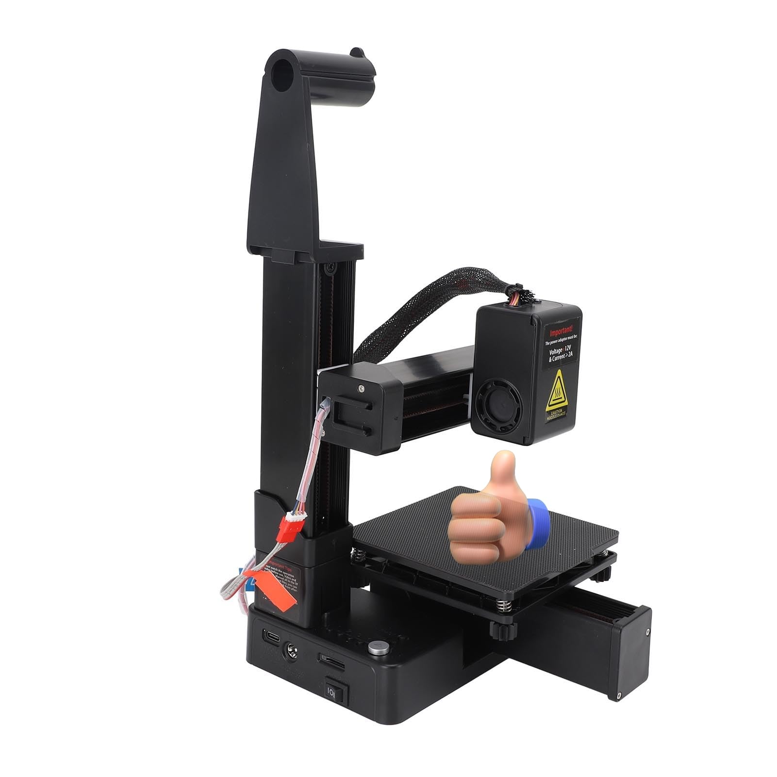 Impresora 3D Compacta - División de Frecuencia Multiplexación Pequeña Máquina de Impresión 3D con Calefacción Rápida, Alta Precisión, Soporte de Filamentos PLA/TPU para la