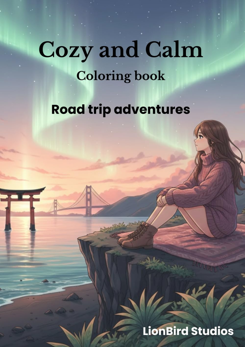 Road trip adventures: Cozy and Calm Colouring book