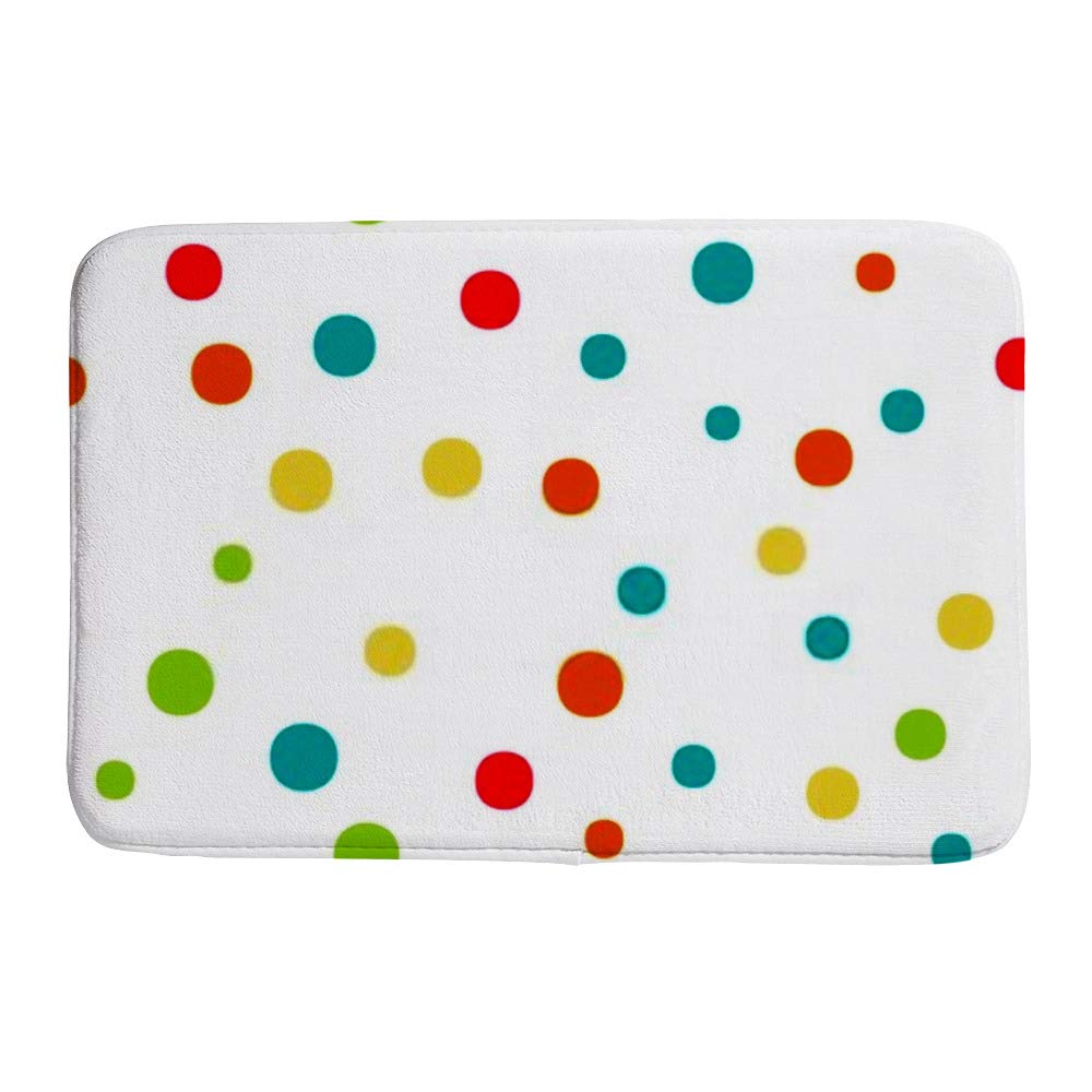 Tapis de bain antidérapant et absorbant en velours corail 50x80cm