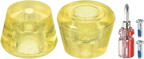 PATIKIL Topes de dedo del pie con destornillador 82A Bloque de tapones de freno de goma para patines de ruedas Reemplazo de accesorios