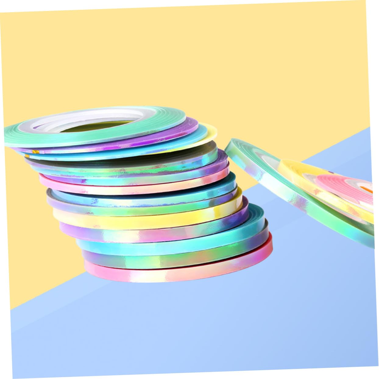Healeved DIY Nail Art Tape Hologram Decoration Nail Striping Tape Rolls 1mm/2mm/3mm Sizes