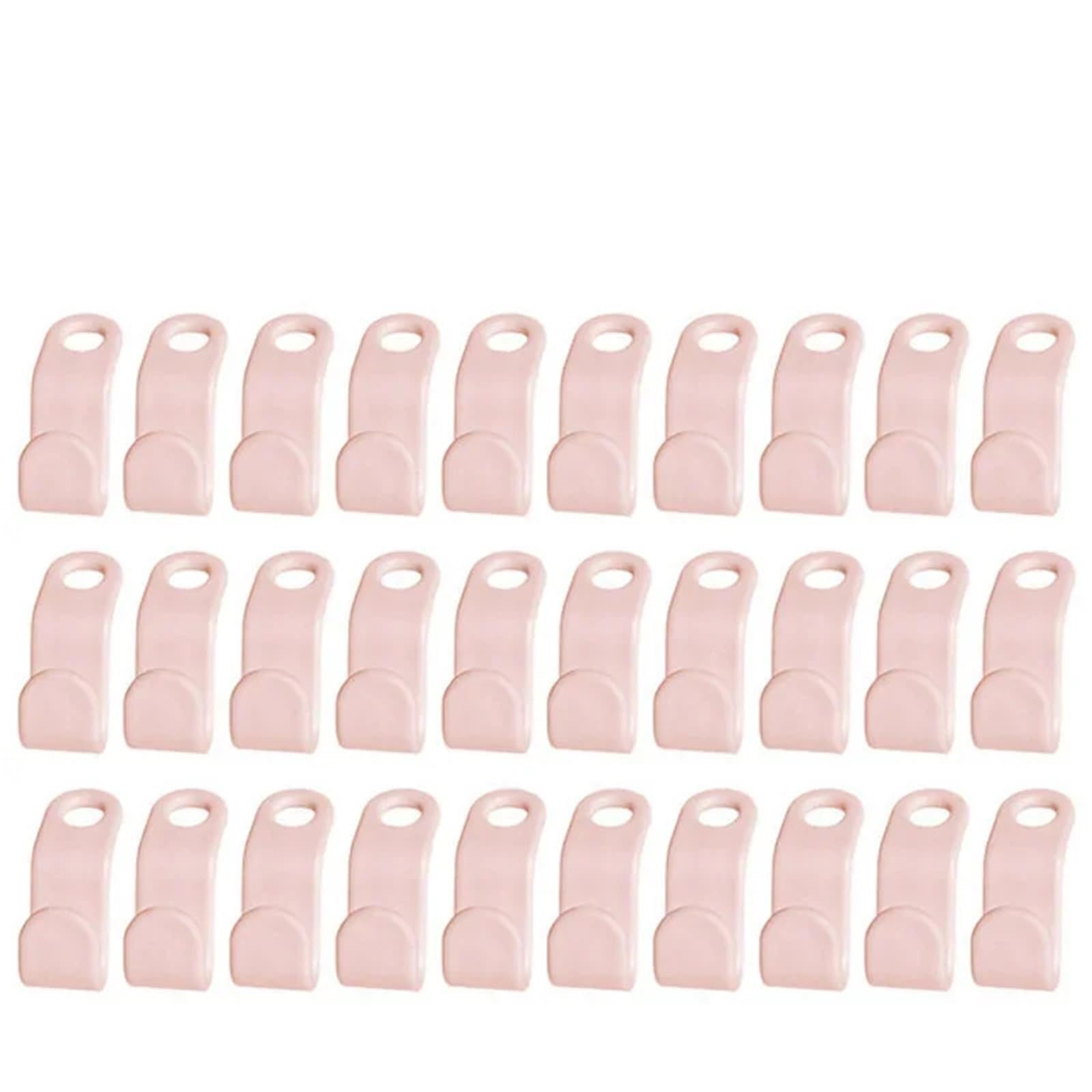 Hangers for Clothes Space Savers 300pcs Cascading Hanger Plastic Extender Clips Wardrobe Coat Organizer(Pink)