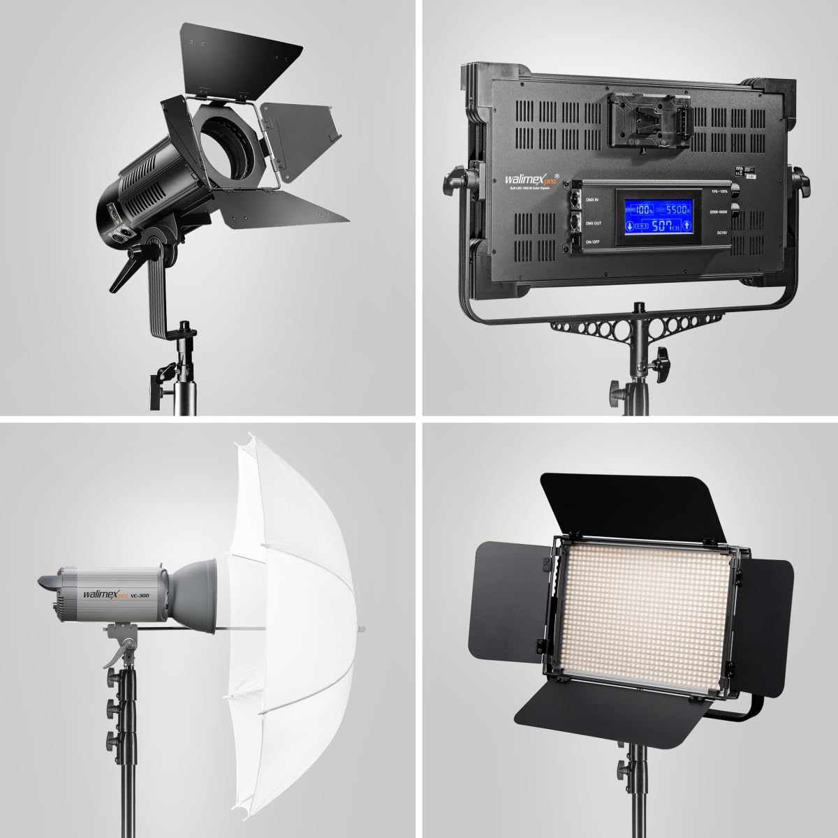Walimex pro AIR 355 Statyw do lamp 355 cm Zestaw 2 sztuk