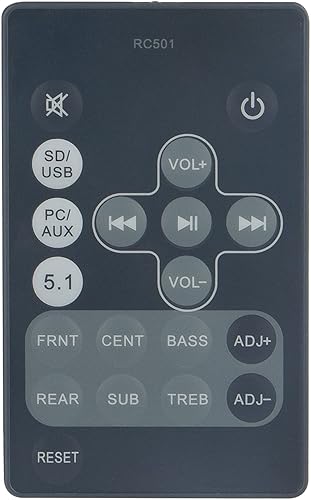 RC501 Reemplazo de control remoto - Nuevo control remoto RC 501 reemplazado para Edifier rc501 R501TIII Sistema de altavoces de sonido Control remoto