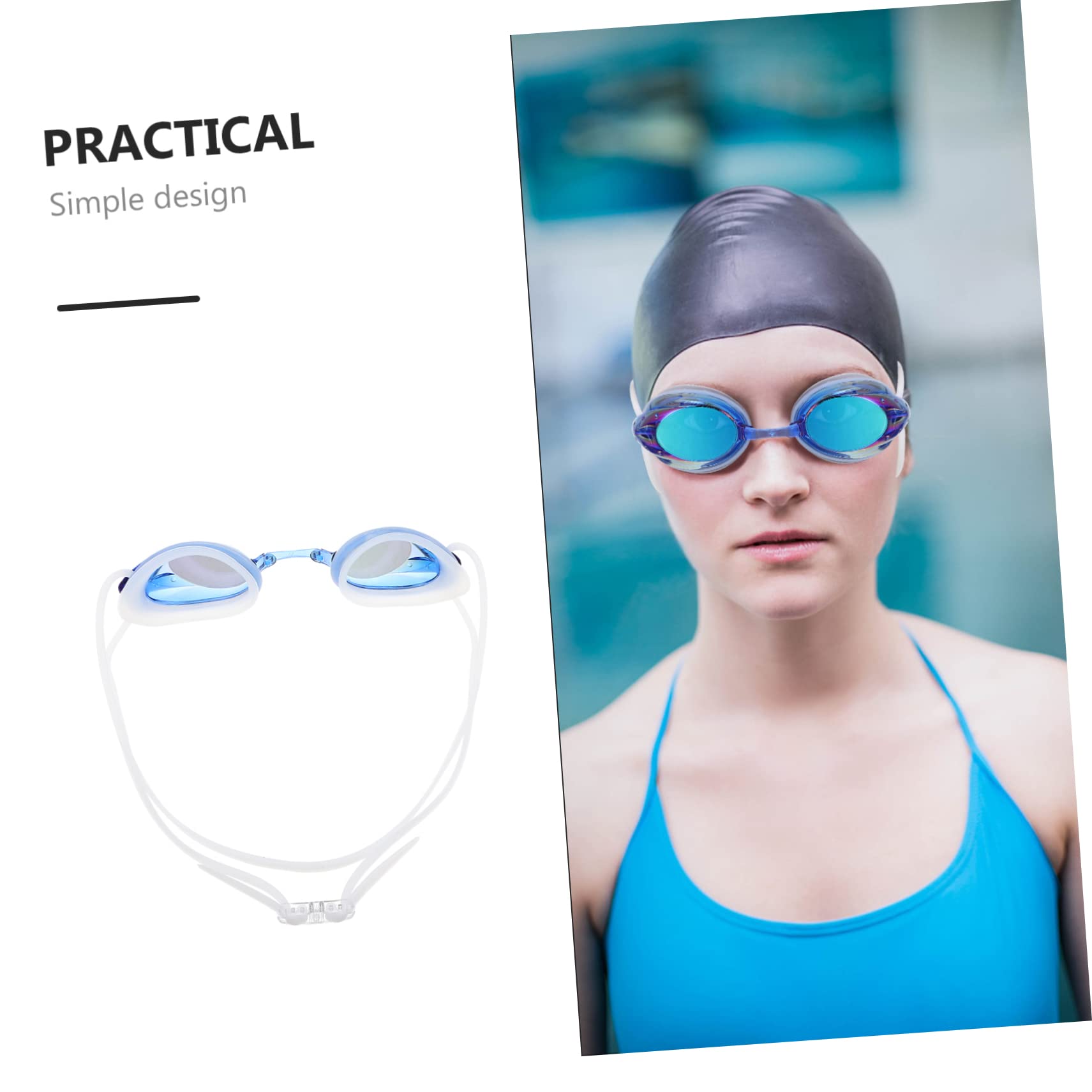 BESPORTBLE 5 Set Di Occhialini Nuoto Occhialini Nuoto Per Uomo i Occhiali Antinebbia i Immersione In Piscina Strumento Di PC Fornitura Di