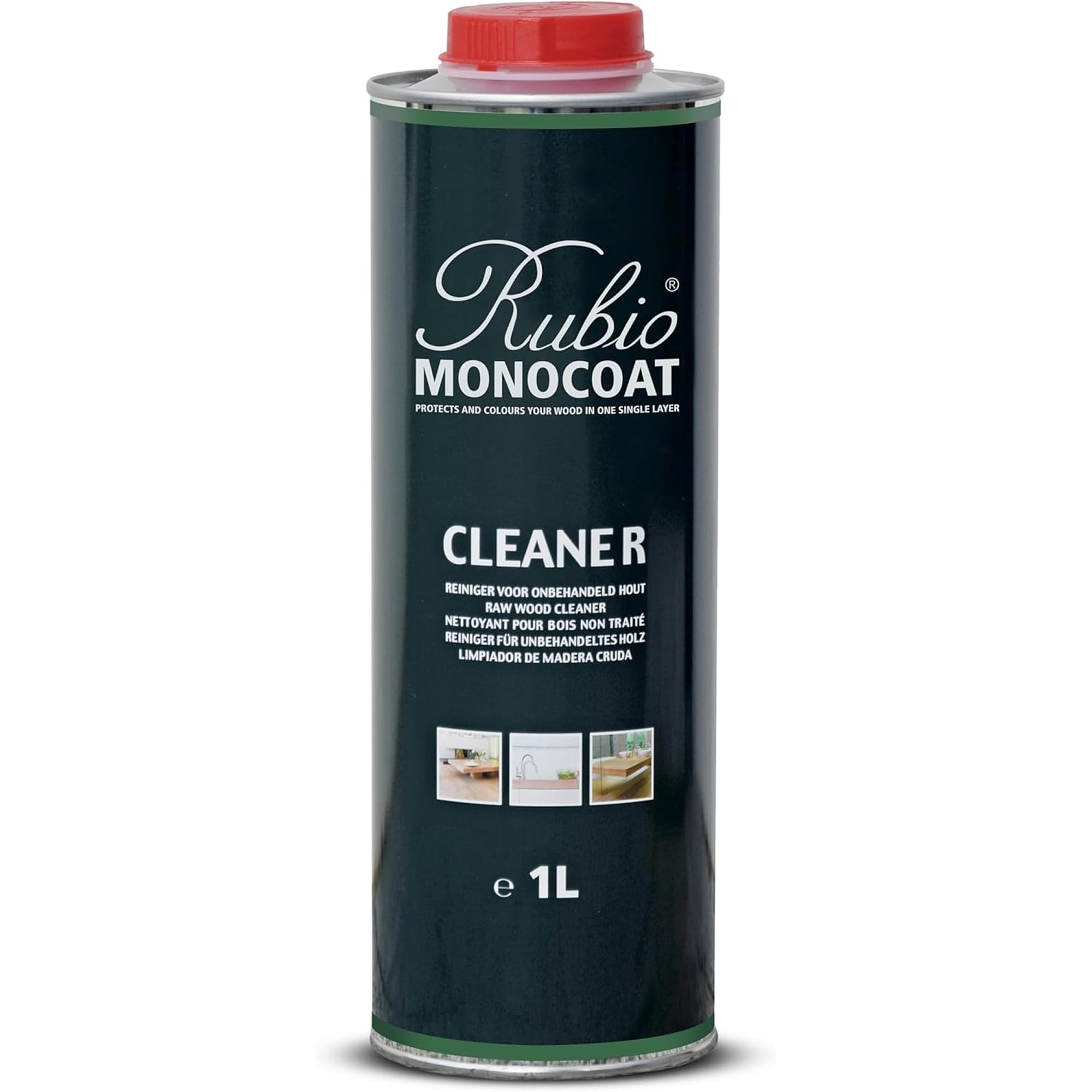 Rubio Monocoat Raw Wood Cleaner, 1,000 ft² | Preparatory Cleaning for Wood Surfaces | Removes Dust After Sanding & Vacuuming | Use Before Finishing with Oil Plus 2C | 1 Liter