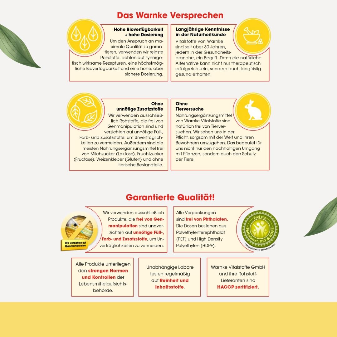 OPC Traubenschalenextrakt - 200mg Vitamin C + 60mg OPC pro Tagesdosis - 250 Kapseln - schluckfreundlich - vegan | Warnke Vitalstoffe - Deutsche Apothekenqualität