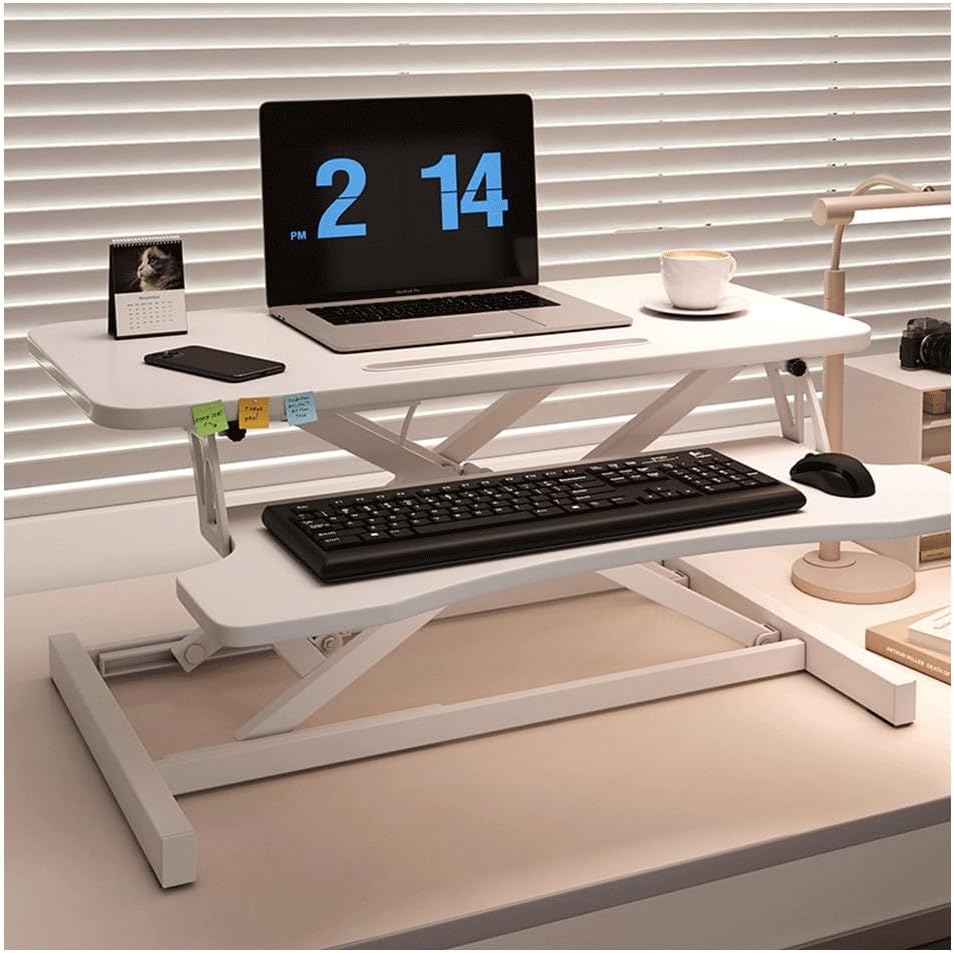 Amazon.com: Computer Standing Desk Riser, Adjustable Standing Desk ...
