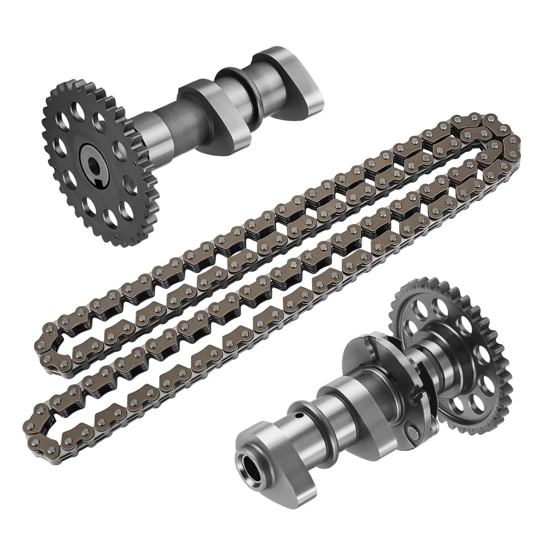 Árbol de Levas de Admisión y Escape con Cadena de Distribución para Suzuki QuadSport 400 Z LT-Z400 2003-2014, para Ka-wasaki KFX 400 2003-2006 12710-33H00 12720-33H00 12760-29F01
