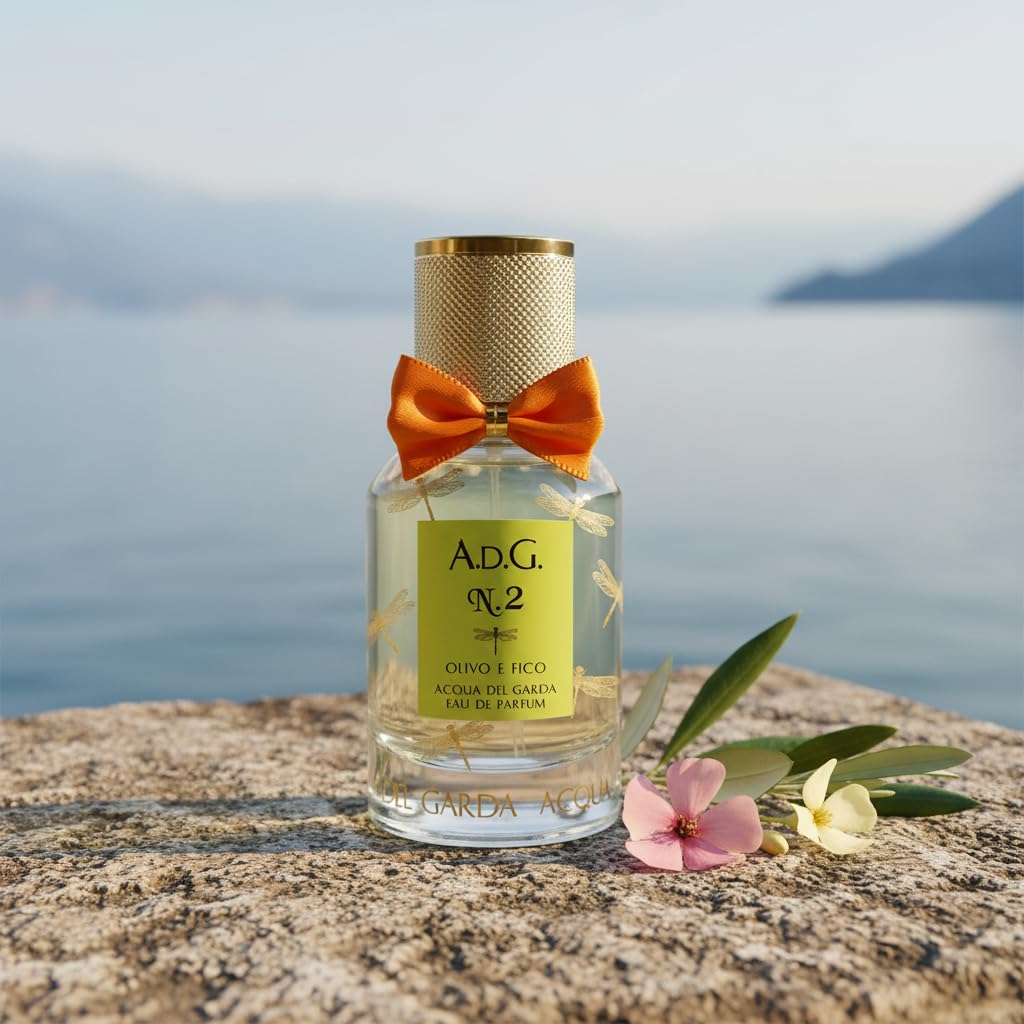 Acqua del Garda ADG N.2 Olivo e Fico Eau de Parfum 50 ml – Profumo Unisex Fresco e Naturale – Fragranza al Fico e Note Verdi Ispirata al Lago di Garda – Made in Italy