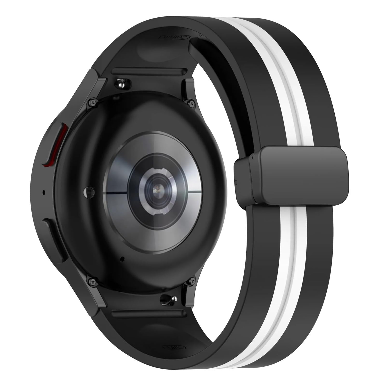 JDIME Cinturino magnetico in silicone per samsung orologio 4/5/6 40 44mm 5pro 45mm banda per orologio galaxy 4/6 classico 42 43mm 46 47mm