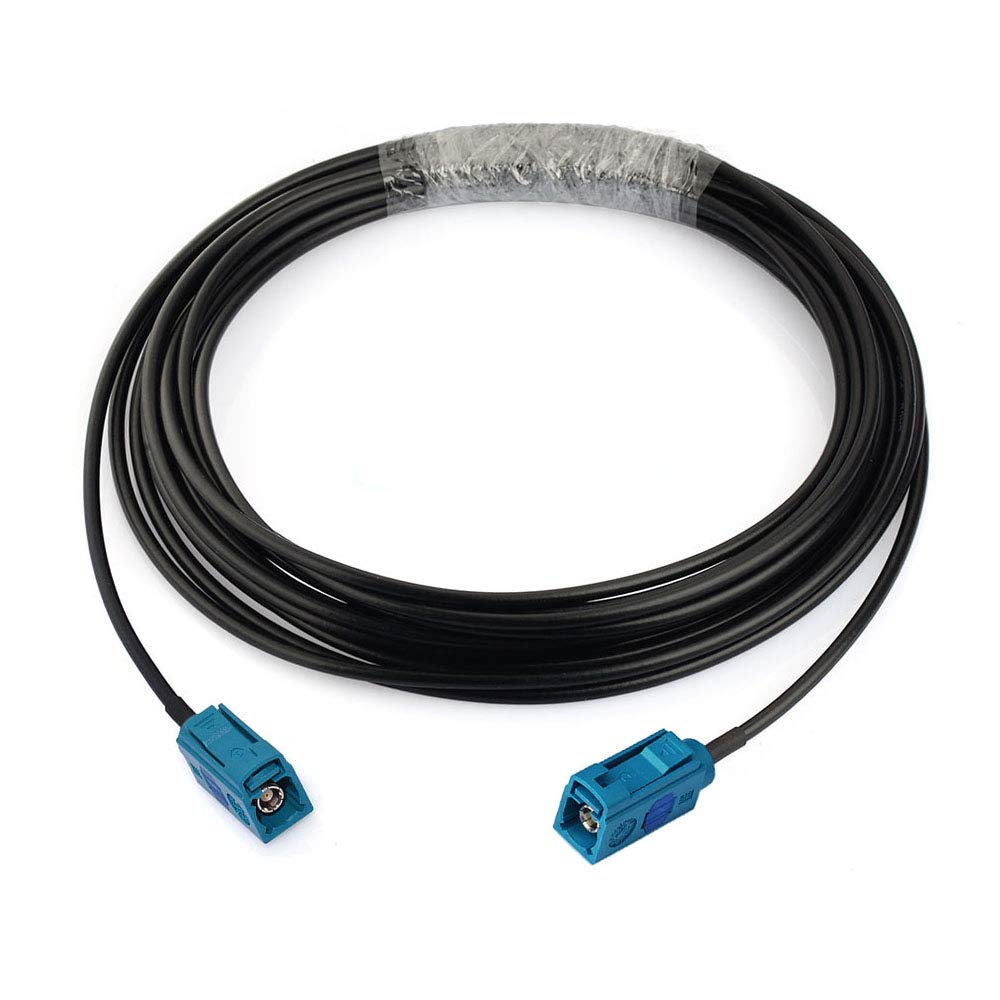 Bingfu Fakra Z Female to Female Vehicle Antenna Extension Cable 20 feet for Car Stereo Android Head Unit GPS Navigation FM AM Radio Sirius XM Satellite Radio 4G LTE TEL Telematics Bluetooth Module