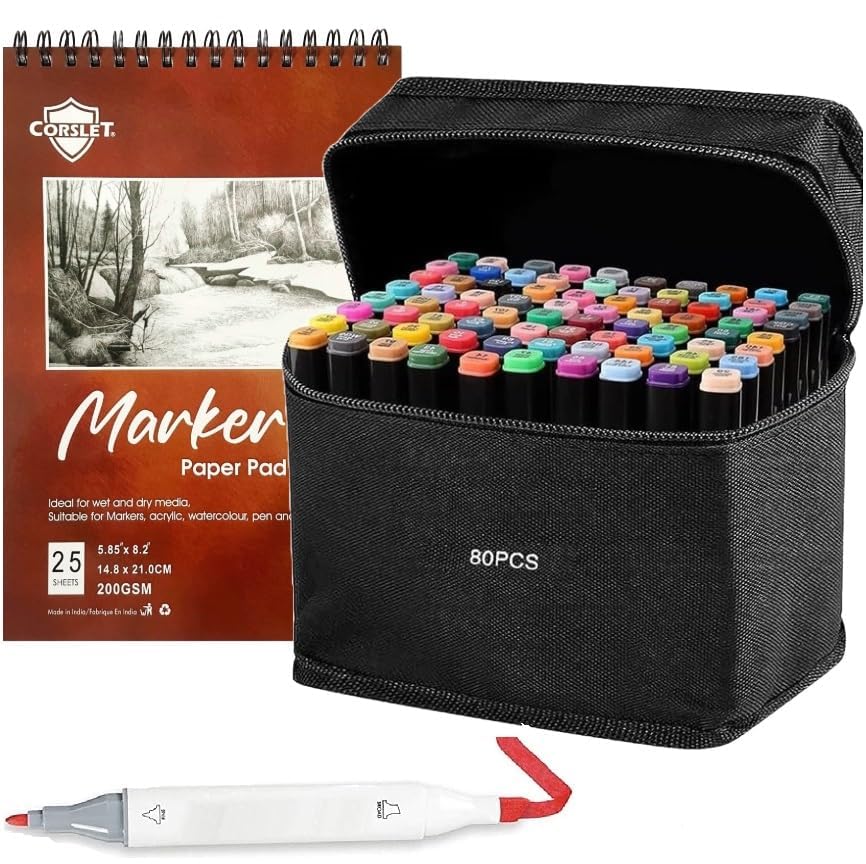 ccp SCREW KID 原作カラー　vol.8 Corslet 80 Pc Dual Tip Alcoholic Set Colour Markers for Drawing