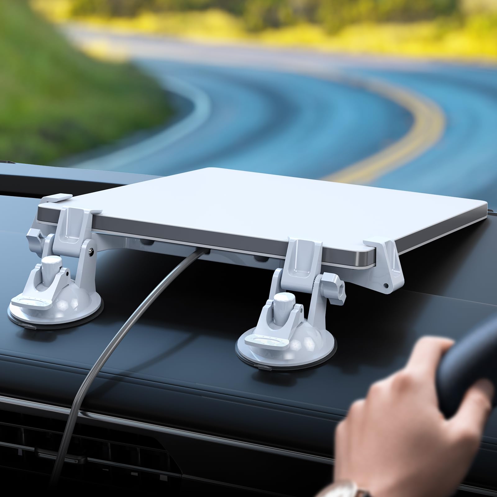 DuHeSin for Starlink Mini Car Mount for Dashboard, for Starlink Mini Suction Cup Mount for Dashboard and Windshield, Secure Mounting Kit for Most Vehicles and Ensure Driving