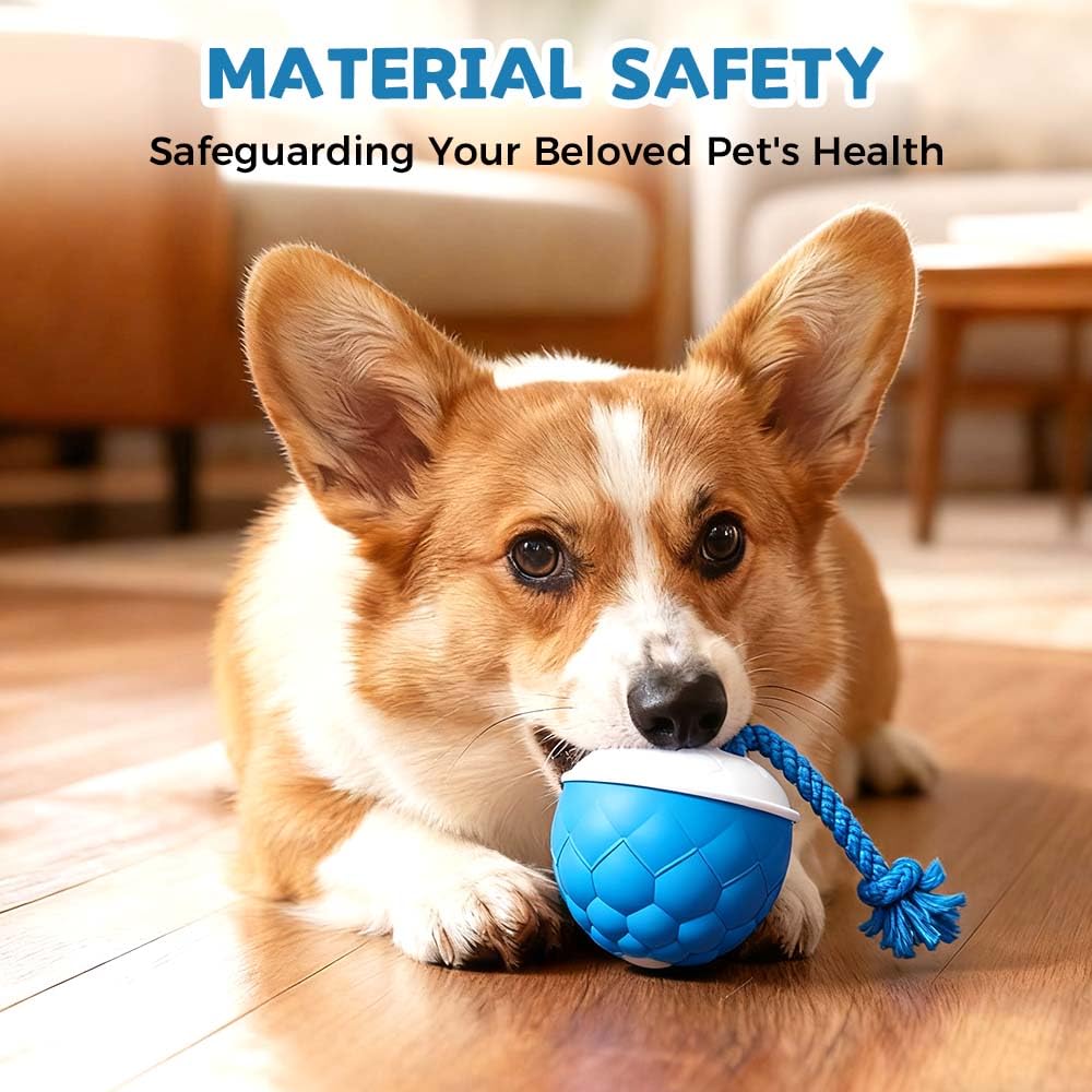 Juguetes interactivos para perros, bolas activadas por movimiento para perros medianos/grandes, juguete inteligente con ruedas automáticas para aburrimiento, pelota interactiva para