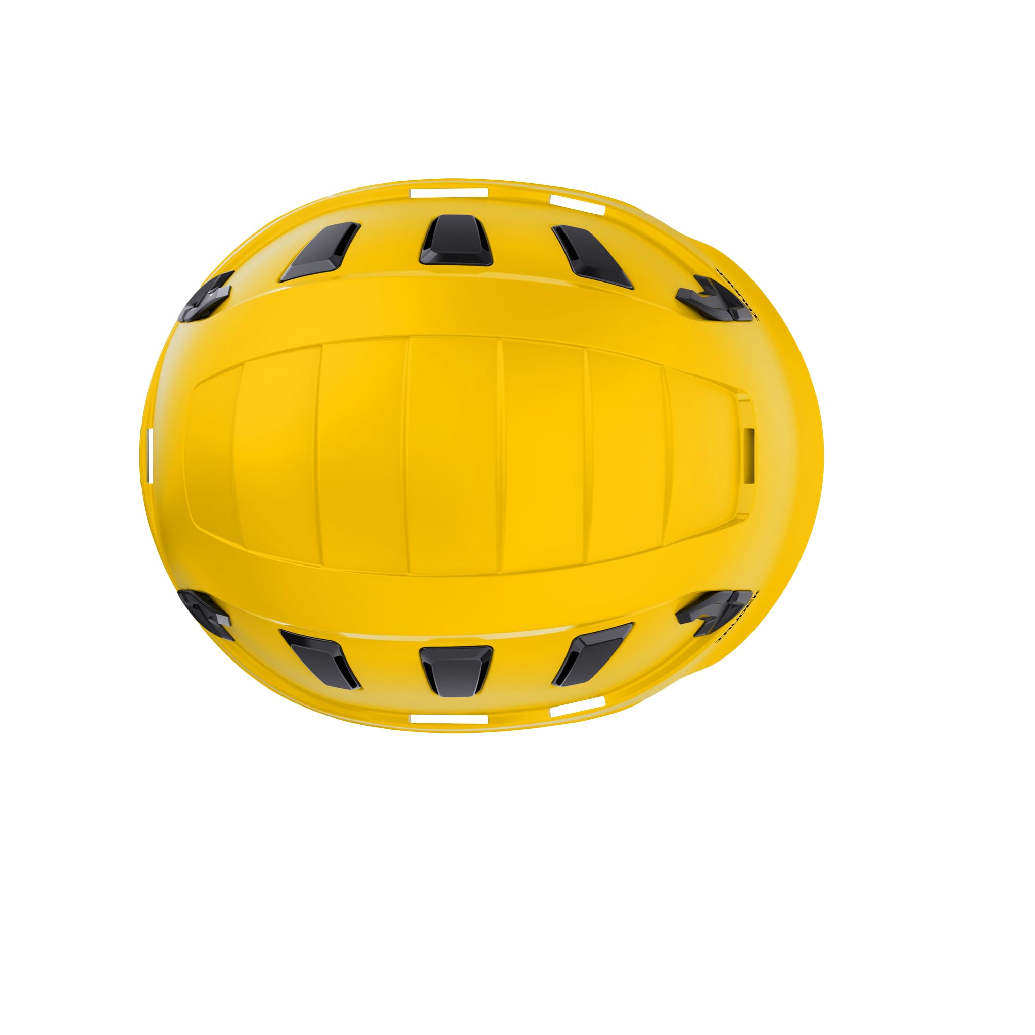 Irudek OREKA II Vent Amarillo – Casco ventilado para Trabajos en Altura, ABS Ultraligero, barboquejo Ajustable, Ranuras universales 30 mm, Chip NFC Integrado, Certificado EN 397 y EN 12492