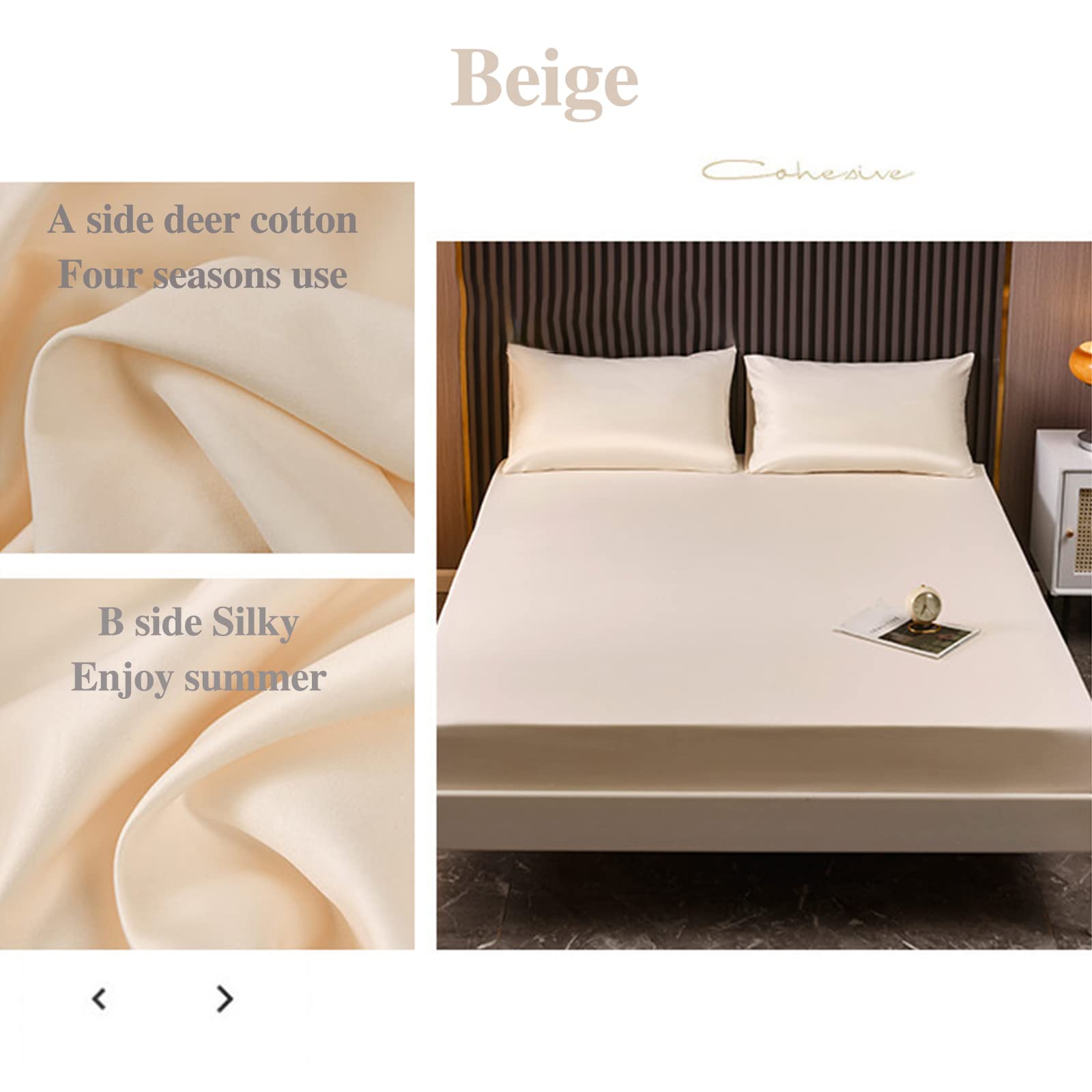 Mattress Topper, Altamente Morbidezza Copri Materasso Matrimoniale Elastico, Premium Lavabile Coprimaterasso Imbottito Matrimoniale,Giallo,180 * 200cm