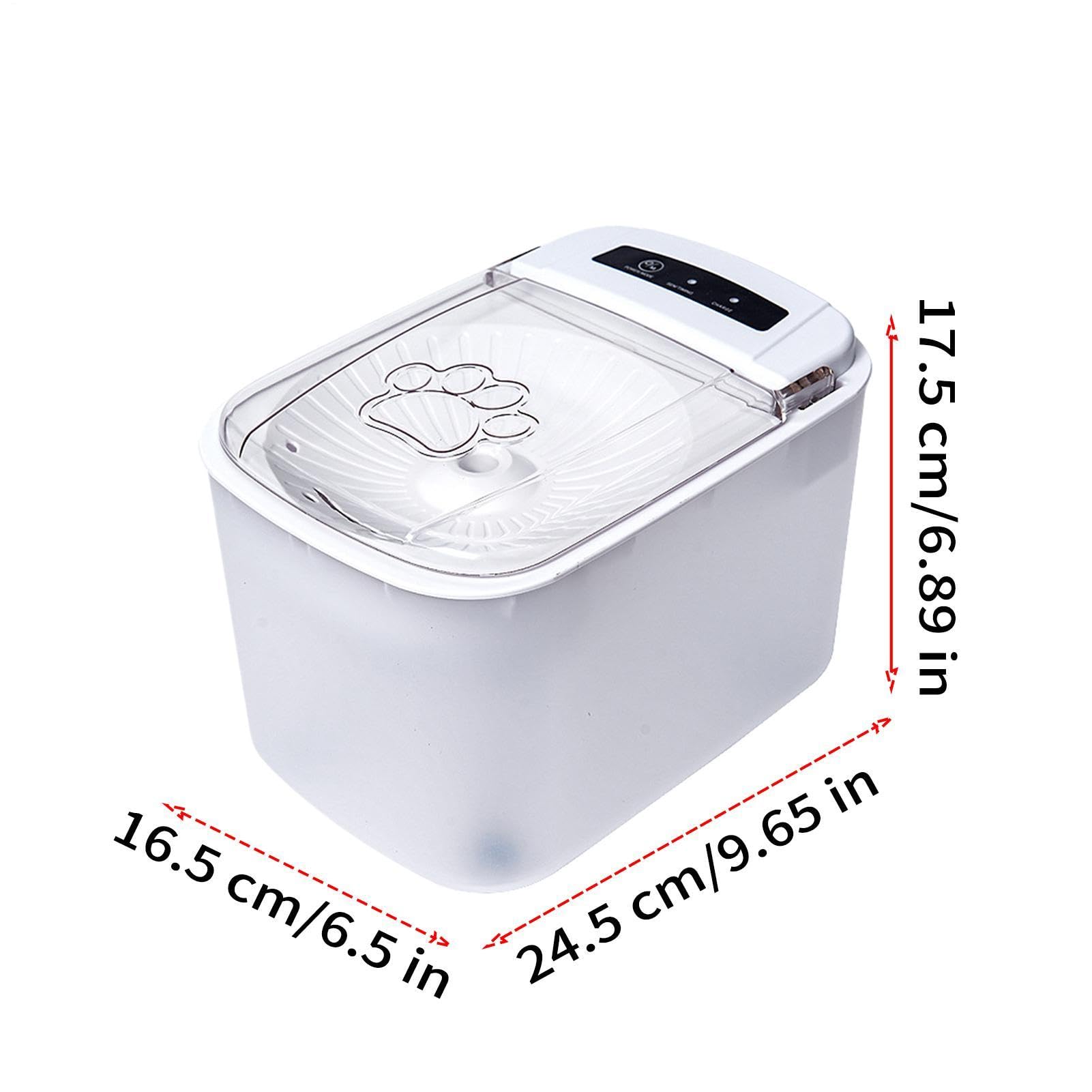 Fuente de agua para gatos Bebedero Automático 3L | Fuente para perros con tapa con apertura automática mediante sensor Apartamento, área de juegos, cocina y hogar