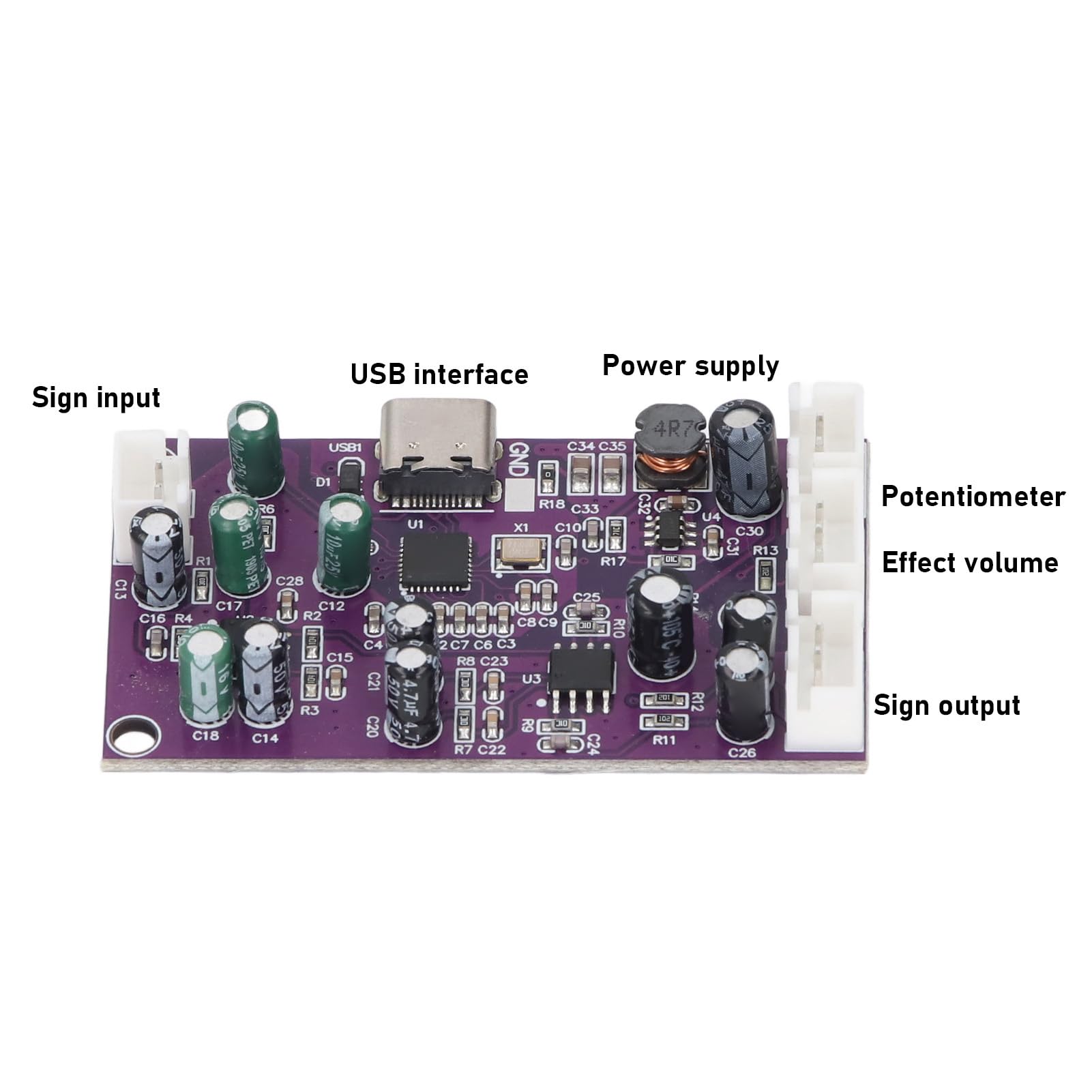 DSP Digital Reverb Module Karaoke Mixer Effect Board for Computer Tuning, Real time adjustments for AP82x, DU56x, DU26x, and BPxx Series Chips with ACPWorkbench.exe, Effortlessly