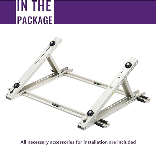 Miniatura 8 de Soporte de aire acondicionado de montaje en techo, soporte de techo para bombas de calor de condensador dividido sin conductos y sistemas HVAC,