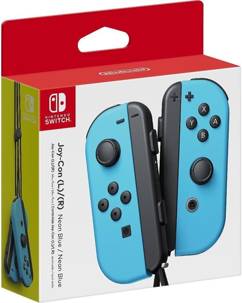 Nintendo Switch Joy-Con(L)ネオンブルー/(R)ネオン Nintendo Joy-Con (L/R) - Neon Blue : Amazon.co.uk: PC & Video Games
