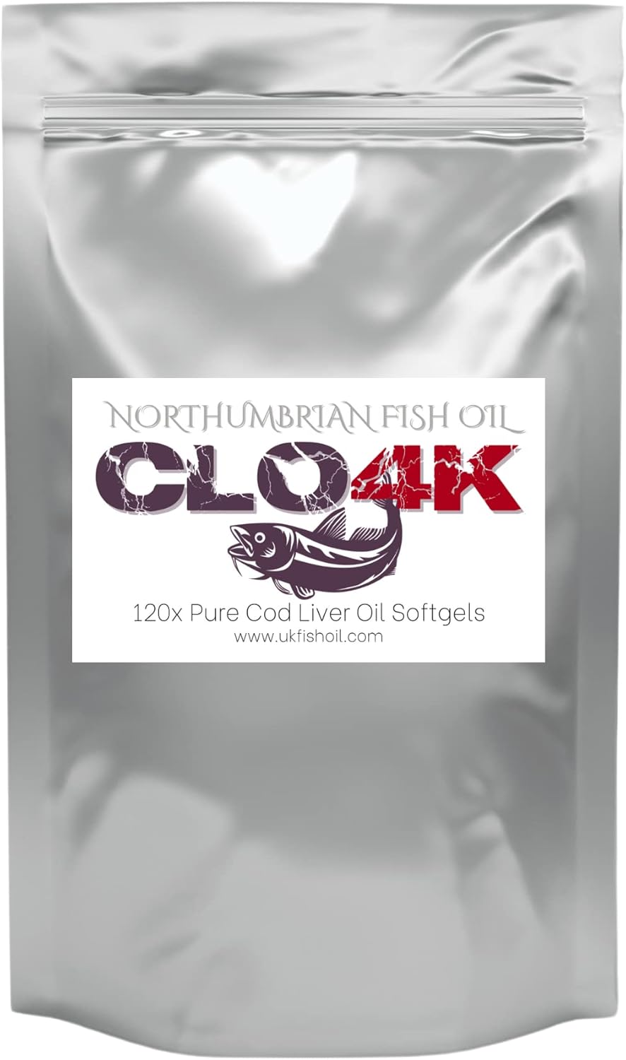 Northumbrian Fish Oils 100 Pure Cod Liver Oil Capsules High Strength