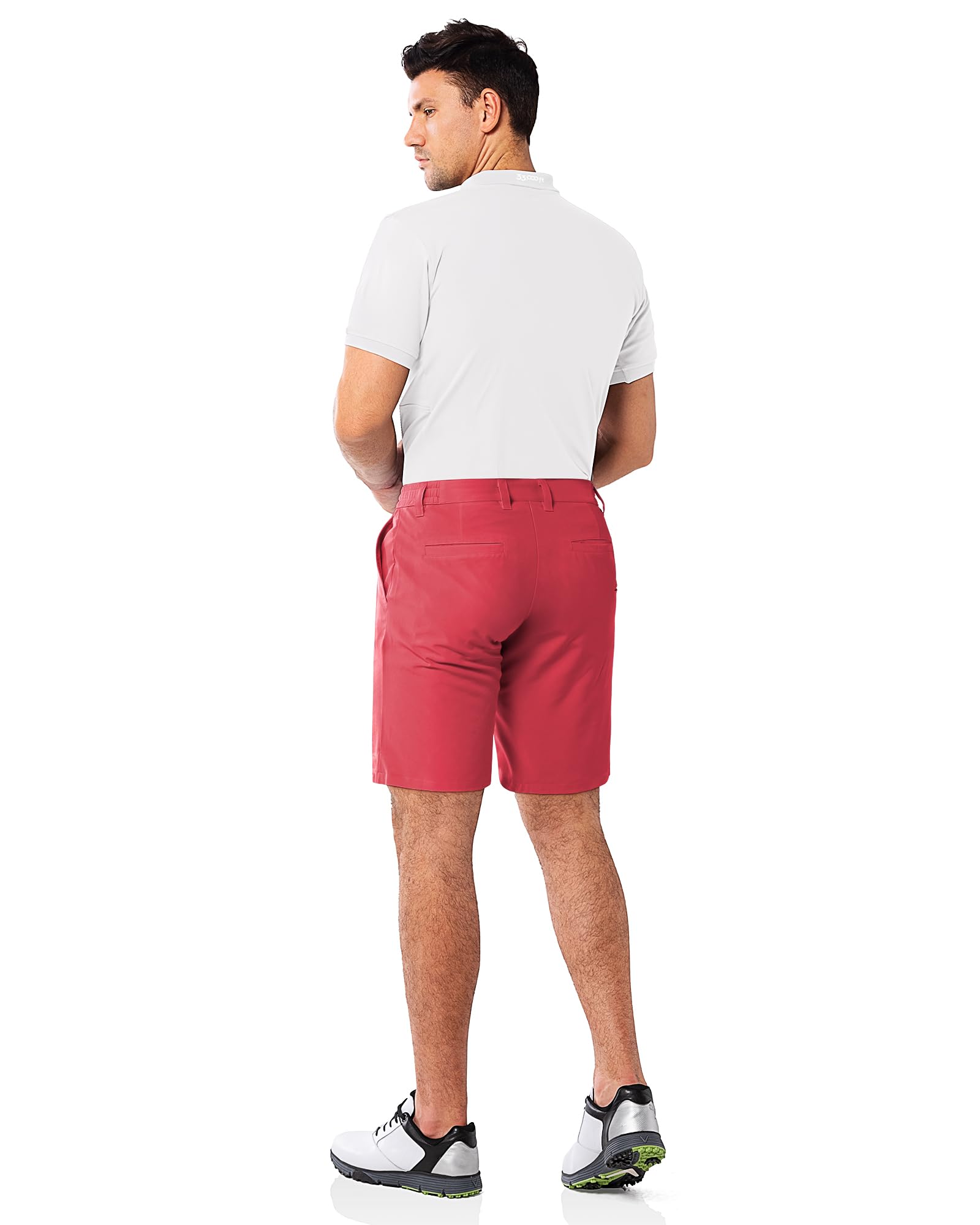 33,000ft Hommes Shorts de Golf Short d'extérieur Léger, Extensible, à Séchage Rapide, avec Protection Solaire UPF 50 Shorts de Randonnée Short de Cyclisme Short de Golf