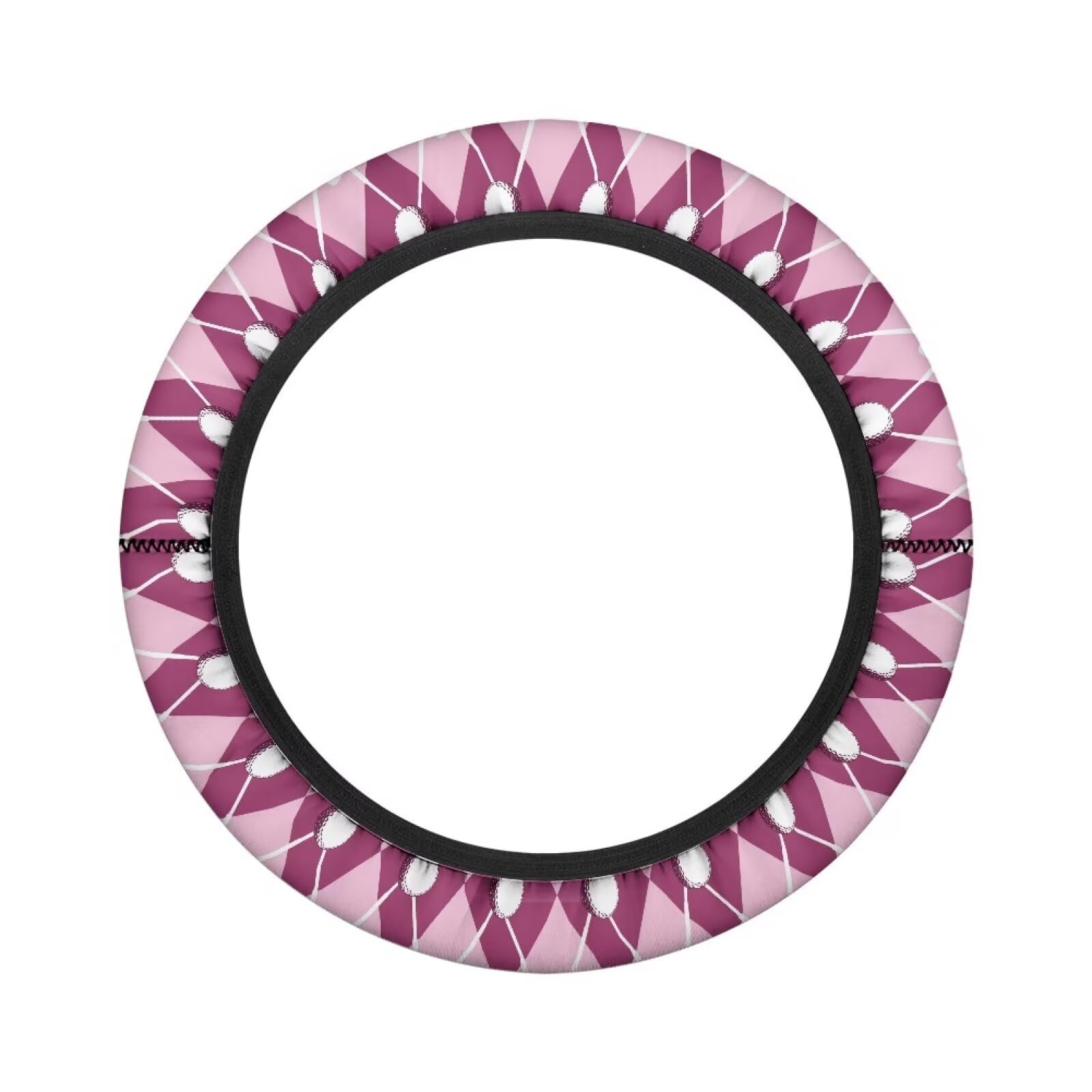 Boatee Golf Print Golf Cart Steering Wheel Cover Non-Slip Steering Wheel Wrap Universal Golf Cart Decorations Breathable Steering Wheel Cover 14 Inch Suitable for All Weather Purple