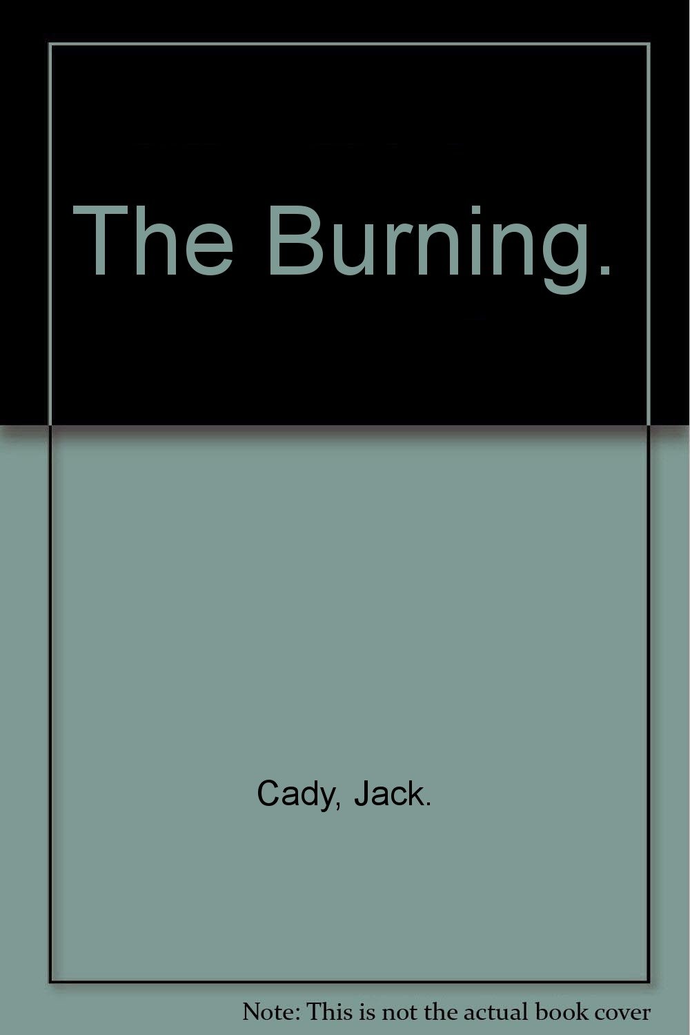 The Burning. Cady, Jack Books