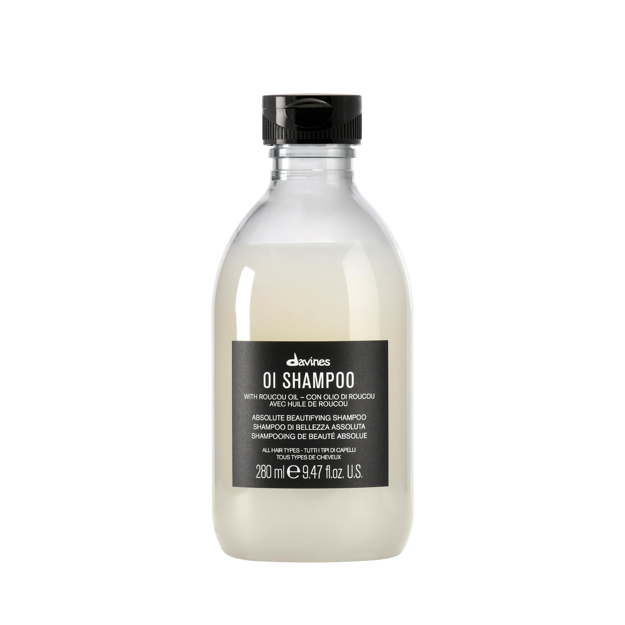 Davines OI Shampoo - Shampoo Delicato per Uso Quotidiano - Adatto a Tutti i Tipi di Capelli - Con Olio di Roucou per Capelli Morbidi e Lucenti - 280 ml