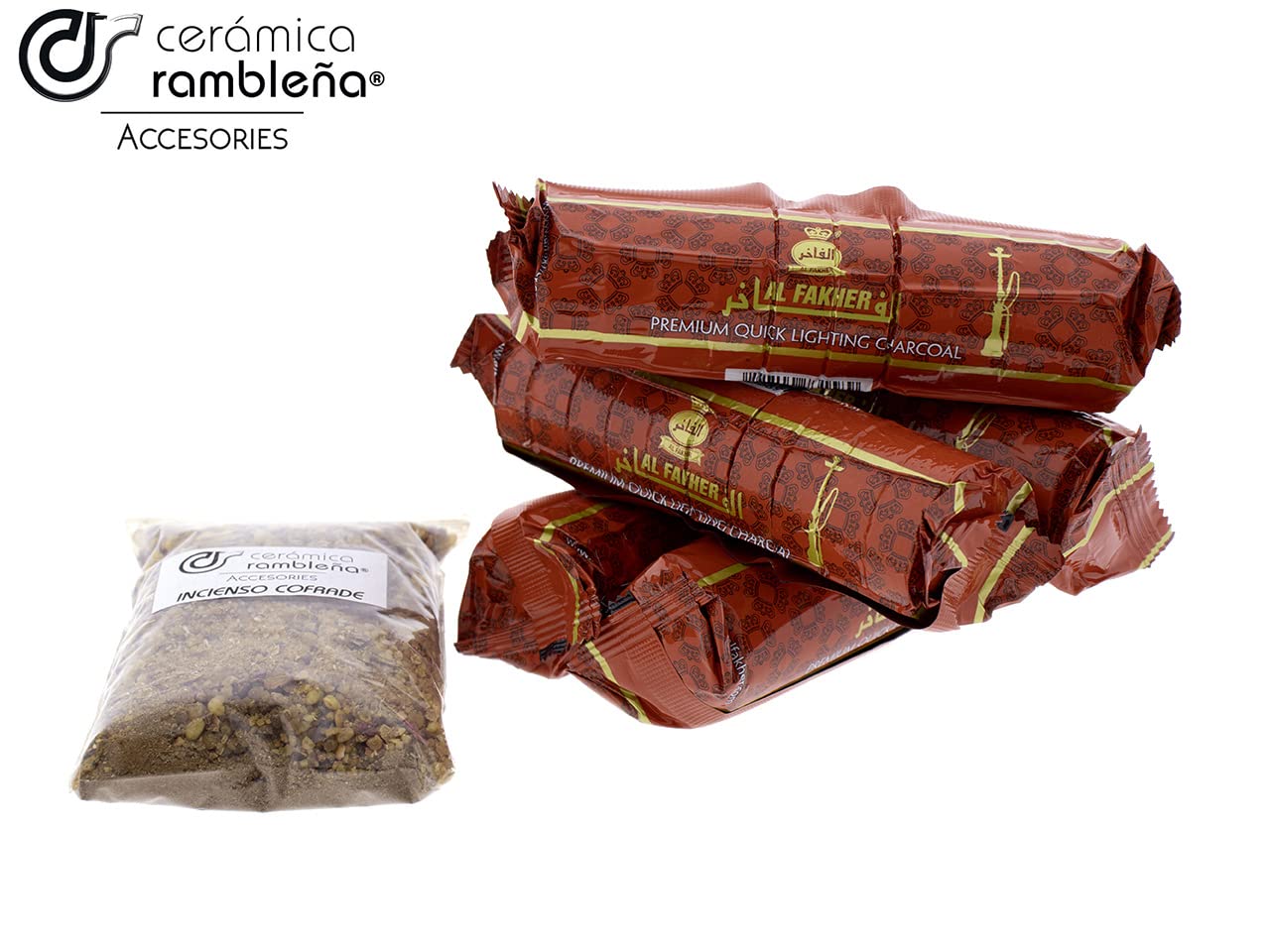 CERÁMICA RAMBLEÑA Accessories | Weihrauch | Sevilla Weihrauch | Cofrade Weihrauch | Karwoche Weihrauch | Natürlicher Weihrauch | Liturgischer Weihrauch | Set 100 gr + 50 Tabletten
