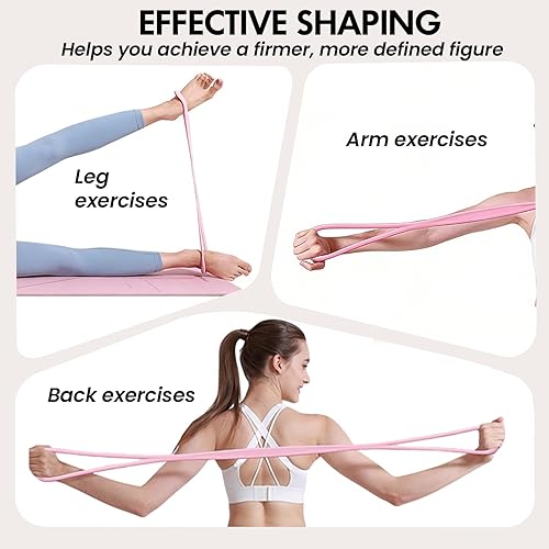 Miniatura 2 de Figure 8 Resistance Band, Figure 8 Resistance Bands for Women Men, Keep Resistance Band Figure for Working Out, Non-Slip Handles, Home Gym, Yoga &