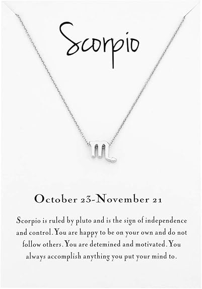 Zodiac Necklace For Women Jewelry Horoscope Constellation Pendant Astrology Birthday Gifts